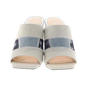 Stylish denim patchwork Mules